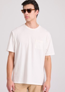 Relaxed fit t-shirt με τσέπη στο στήθος