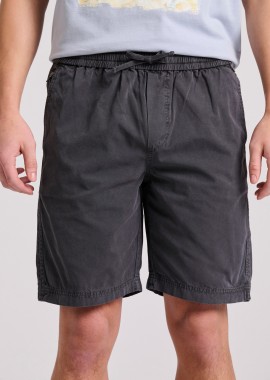 Garment dyed chino βερμούδα σε ζακάρ ύφασμα