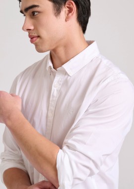 Ανδρικό βαμβακερό πουκάμισο garment dyed