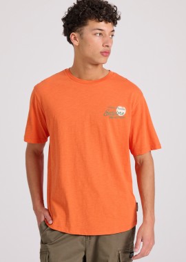 Relaxed fit t-shirt με τύπωμα στην πλάτη