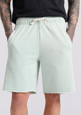 Wide leg fit αθλητική βερμούδα με Funky Buddha τύπωμα