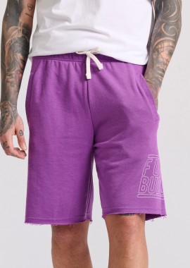 Wide leg fit αθλητική βερμούδα με Funky Buddha τύπωμα