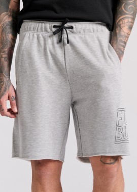 Wide leg fit αθλητική βερμούδα με Funky Buddha τύπωμα