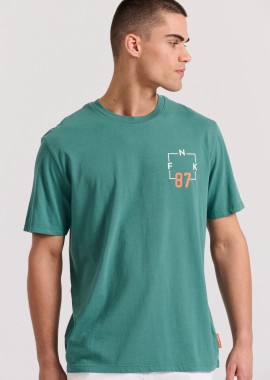 Relaxed fit t-shirt με text artwork τύπωμα στην πλάτη