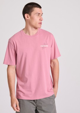 Relaxed fit t-shirt με text artwork από οργανικό βαμβάκι