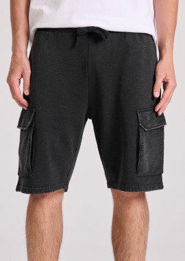 Loose tapered fit αθλητική cargo βερμούδα
