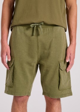 Loose tapered fit αθλητική cargo βερμούδα