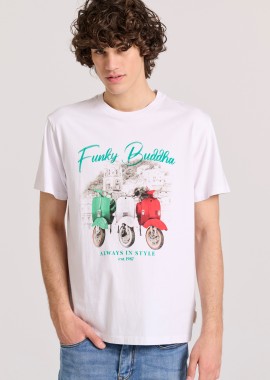 T-shirt με vintage photographic τύπωμα