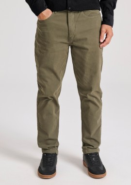 Loose tapered fit casual παντελόνι σε ζακάρ ύφανση