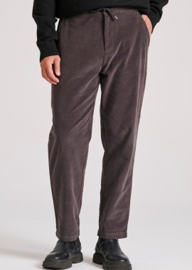 Loose fit garment dyed κοτλέ παντελόνι