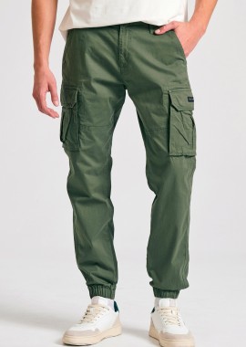 Ανδρικό cargo παντελόνι με cuffed τελείωμα