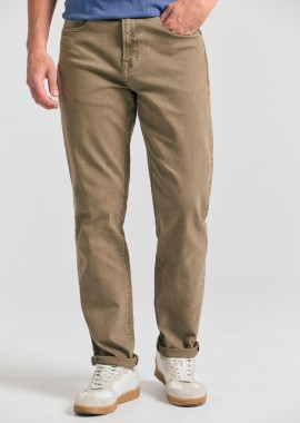 Relaxed tapered fit garment dyed τζιν παντελόνι