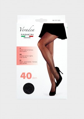 gsecret - Γυναικείο καλσόν 40DEN all print ΜΑΥΡΟ