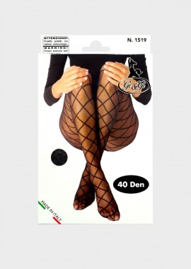 gsecret - Γυναικείο καλσόν all print stripes 40DEN ΜΑΥΡΟ