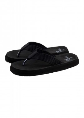 gsecret - Ανδρική σαγιονάρα δίχαλο πλεκτής όψης. Summer Collection ΜΑΥΡΟ