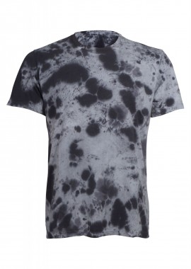 gsecret - Ανδρικό tshirt με λαιμόκοψη tie dye. Street Style ΜΑΥΡΟ