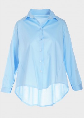 Πουκάμισο γυναικείο μονόχρωμο ΣΙΕΛ