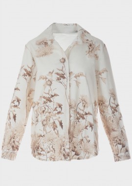 Πουκάμισο με floral σχέδιο ΜΠΕΖ