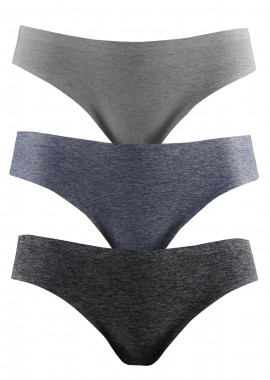 gsecret - Γυναικείο slip laiser cut 3pack. MULTI COLOUR