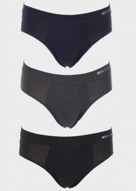 gsecret - Ανδρικό slip Men Uomo μονόχρωμο.Συσκευασία 3pack MULTI COLOUR