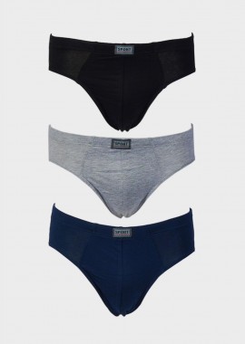 gsecret - Ανδρικό μονόχρωμο slip.Συσκευασία 3pack. Basic Style MULTI COLOUR