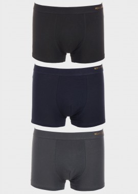 gsecret - Aνδρικό boxer μονόχρωμο.Συσκευασία 3pack MULTI COLOUR