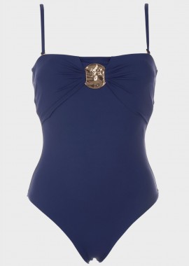 gsecret - Ολόσωμο μαγιο strapless δετή πλάτη. Καλύπτει B Cup NAVY