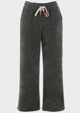 gsecret - Γυναικεία senil παντελόνα τσέπες κορδόνι. Comfy Style ΧΑΚΙ