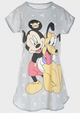 Νυχτικό γυναικείο Mickey ΓΚΡΙ