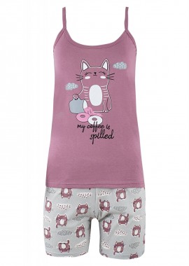 Γυναικείο baby doll my coffe ΣΑΠΙΟ ΜΗΛΟ