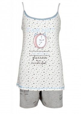 gsecret - Γυναικείο baby-doll λεπτό ραντάκι all print stars σόρτς με λάστιχο στη μέση. Oversize Collection. ΜΑΥΡΟ