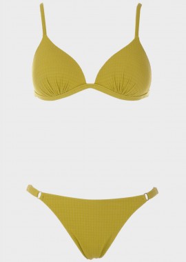 gsecret - Bikini push up μονόχρωμο. Καλύπτει B Cup ΠΡΑΣΙΝΟ
