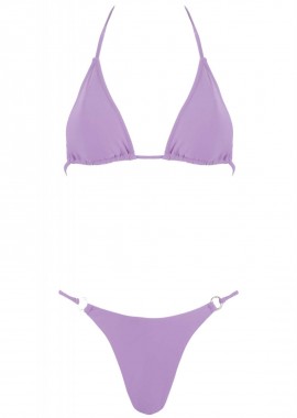 Σέτ μαγιό τρίγωνο αποσπώμενη ενίσχυση bikini brazilianne. Καλύπτει B Cup. ΛΙΛΑ