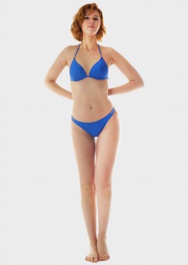 gsecret - Γυναικείο set μαγιό bikini μονόχρωμο strass ενσωματωμένη ενίσχυση slip brazil.Καλυπτει B CUP ΡΟΥΑ
