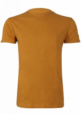 gsecret - Ανδρικό t-shirt κοντό μανίκι λαιμόκοψη. Basic Collection ΚΑΜΕΛ