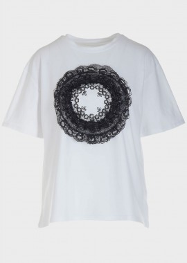 Μπλούζα γυναικεία με δαντελα ΛΕΥΚΟ