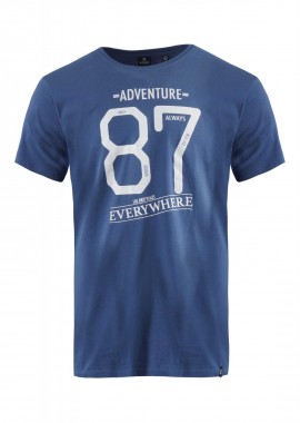 gsecret - Ανδρικό t-shirt λαιμόκοψη στάμπα Αdventure. Casual Style ΡΑΦ