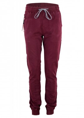 Ανδρικό παντελόνι τσέπες λάστιχο κάτω ύφασμα σαπούνι.Basic Collection. ΜΠΟΡΝΤΩ