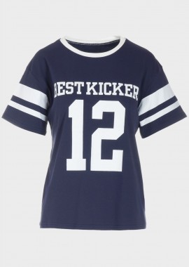 Tshirt γυναικείο με στάμπα NAVY