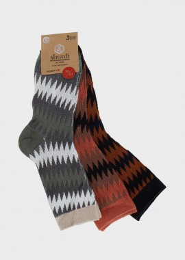 gsecret - Γυναικεία κάλτσα all print.Συσκευασία 3pack MULTI COLOUR