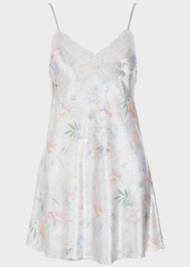 gsecret - Γυναικείο σατέν νυχτικό all print floral FLORAL