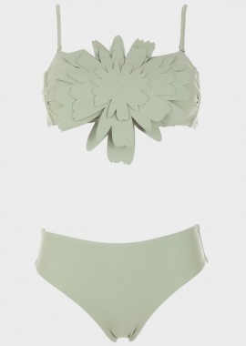 gsecret - Σετ μπικίνι strapless μονόχρωμο αποσπώμενη επένδυση.Καλύπτει B Cup ΜΕΝΤΑ