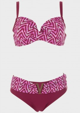 gsecret - Bikini με ενσωματωμένη επένδυση all print.Kαλύπτει C-D Cup ΜΩΒ