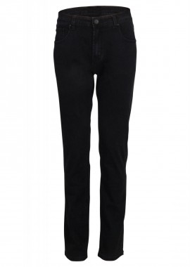 Αντρικό παντελόνι jean ίσια γραμμή. Denim Collection. ΜΑΥΡΟ