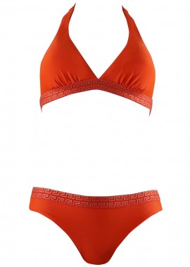 gsecret - Σέτ μαγιό τρίγωνο αποσπώμενη ενίσχυση bikini παρτό. Καλύπτει B cup. ΚΟΚΚΙΝΟ