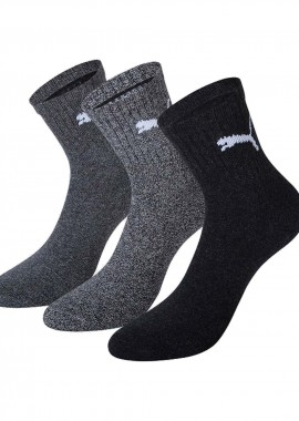 PUMA - PUMA SHORT CREW 3PAIR SOCKS ΓΚΡΙ