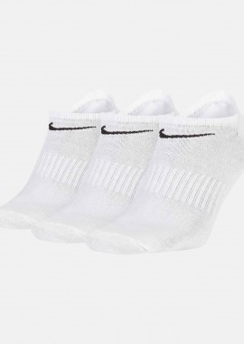 NIKE EVERYDAY LIGHTWEIGHT TRAINING NO-SHOW SOCKS (3 PAIRS) ΑΣΠΡΟ