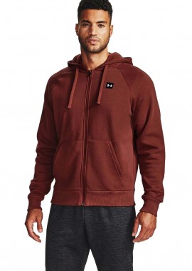 UNDER ARMOUR RIVAL FLEECE FULL-ZIP HOODIE ΚΟΚΚΙΝΟ