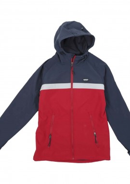 BASEHIT - SOFT SHELL HOODED JACKET ΚΟΚΚΙΝΟ