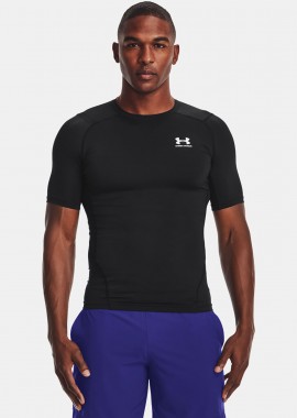 UNDER ARMOUR HEATGEAR ARMOUR COMPRESSION T-SHIRT ΜΑΥΡΟ